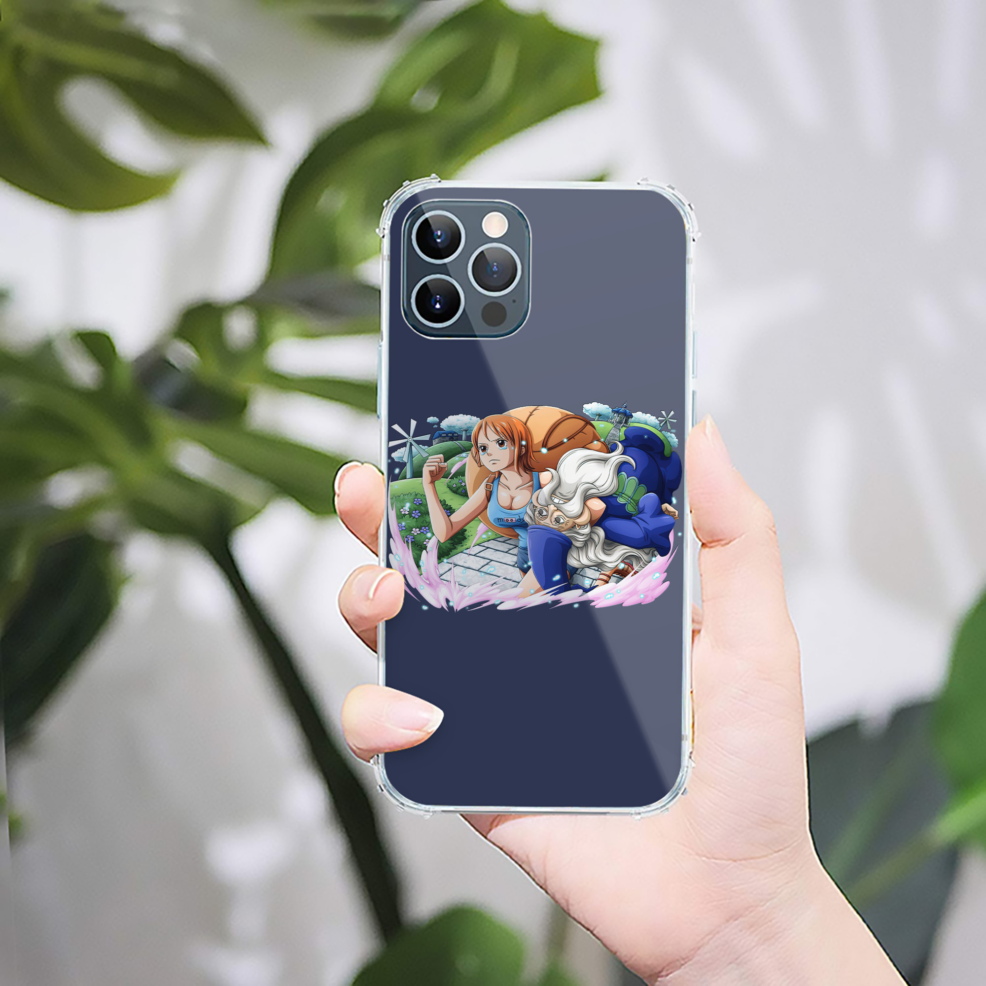 （画像用） ワンピース ナミ ONE PIECE Nami 【iPhone 12シリーズ対応】透明スマホケース（クリアソフトケース）